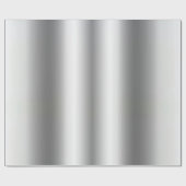 グラマモダンラステンプレートメタリックルックシルバー ラッピングペーパー (フラット)