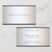 グラマモダンラスプロフェッショナルデザインプエレガントラン 名刺 (正面/裏面)