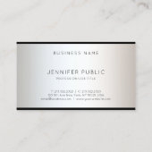 グラマモダンラスプロフェッショナルデザインプエレガントラン 名刺 (裏面)