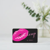 グラマモダンルエレガントブな黒、唇 名刺 (スタンド正面)