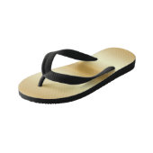 グラマモダンルカスタム金ゴールドフェイクテンプレート キッズビーチサンダル (アングル)