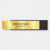 グラマモダンルブラックと金ゴールドテンプレート サインプレート (正面)