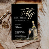 グラマモダンルブラック50thバースデーパーティー 招待状