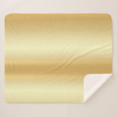 グラマモダンーカスタムフェイク金ゴールド空白のテンプレート シェルパブランケット (正面(横))