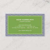 グラマモダンー不動産仲介業者実在エステート青/緑 名刺 (裏面)