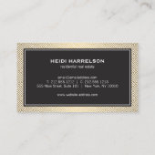 グラマモダンー不動産仲介業者実在、エテート金ゴールド/黒 名刺 (裏面)
