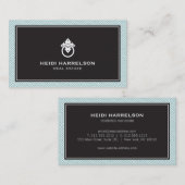 グラマモダンー不動産仲介業者実在、エテートMint/Black 名刺 (正面/裏面)