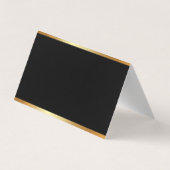 グラマモダンー金ゴールドエレガントプロフェッショナルテンプレート 名刺 (裏面)