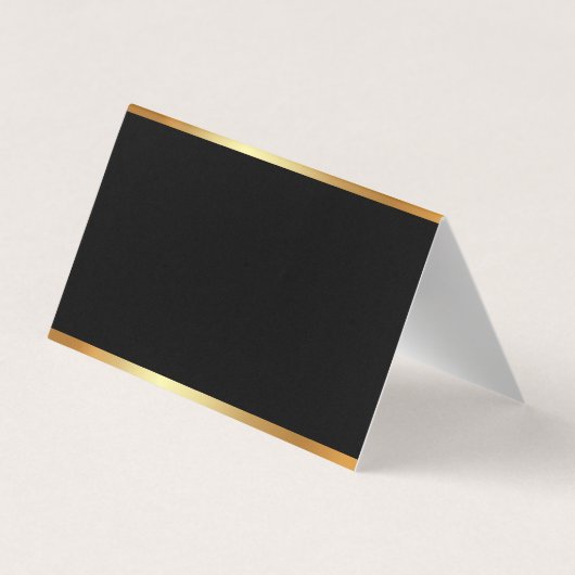 グラマモダンー金ゴールドエレガントプロフェッショナルテンプレート 名刺 (裏面)