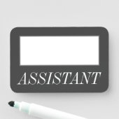 グラマラスで豪華な「ASSISTANT」の名前タグ 名札 (インサイチュ)