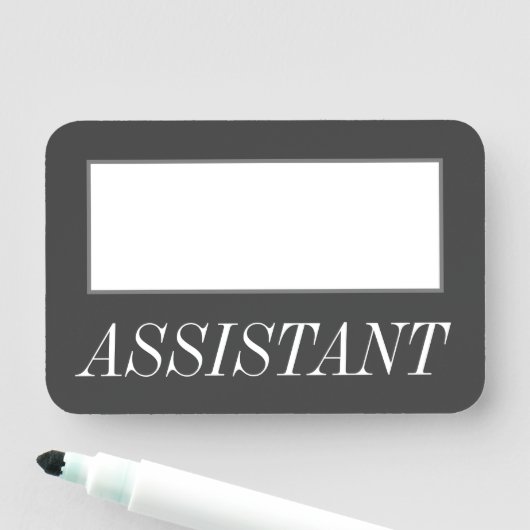 グラマラスで豪華な「ASSISTANT」の名前タグ 名札 (インサイチュ)