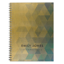 グラマラスなアクアブルー金ゴールドフェイク三角模様