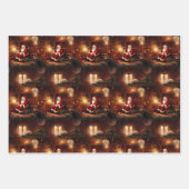 グラマラスなクリスマスラッピング紙 ラッピングペーパーシート (正面)