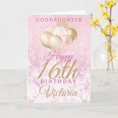 グラマラスなゴド娘16誕生日風船 カード (黄色い花)