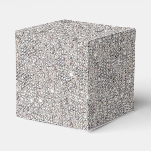 グラマラスなシルバーシークインズボーダイヤモンド フェイバーボックス (裏面サイド)