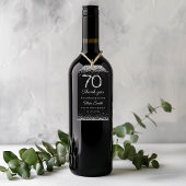 グラマラスなダイヤモンド70thバースデーパーティーありがとう ギフトタグ