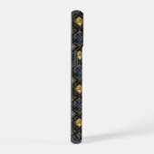 グラマラスなダイヤモンド&金ゴールドアップルウォッチバンド iPhone 15ケース (右側面)