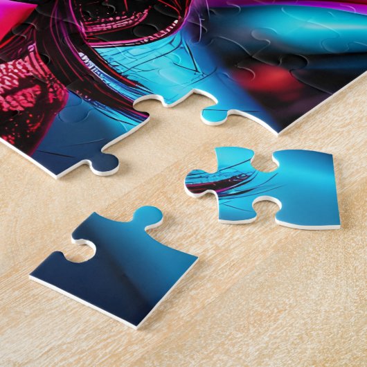 グラマラスなディアデロスミュートスカトリナポートレート ジグソーパズル (側面)