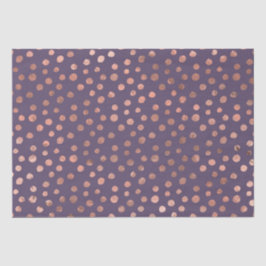 グラマラスなバラゴールドフォイルとラベンダーアートドット 薄葉紙