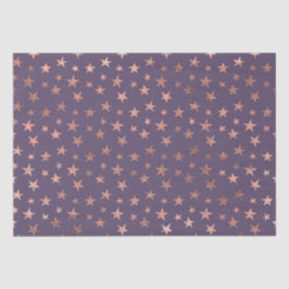 グラマラスなバラゴールドフォイルとラベンダースターズ 薄葉紙