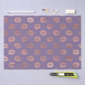 グラマラスなバラゴールドフォイルとラベンダーリップ 薄葉紙 (クラフト)