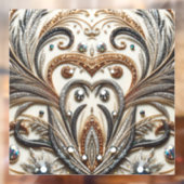 グラマラスなバロックデザインとグリッター&宝石 ウィンドウサイン (シート2)