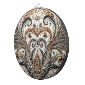 グラマラスなバロックデザインとグリッター&宝石 ダーツボード (正面右)