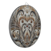 グラマラスなバロックデザインとグリッター&宝石 ダーツボード (正面左)