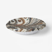 グラマラスなバロックデザインとグリッター&宝石 ペーパーボウル (傾斜あり)