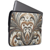 グラマラスなバロックデザインとグリッター&宝石 ラップトップスリーブ (正面右)