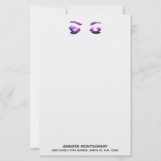 グラマラスなパープルアイズ&ブロウズウォーターカラー (正面)