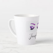 グラマラスなパープルアイズ&ブロウズウォーターカラー カフェラテマグ (左アングル)