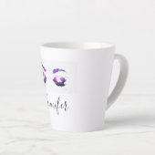 グラマラスなパープルアイズ&ブロウズウォーターカラー カフェラテマグ (右アングル)