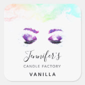 グラマラスなパープルアイズ&ブロウズウォーターカラー スクエアシール (正面)