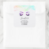 グラマラスなパープルアイズ&ブロウズウォーターカラー スクエアシール (バッグ)