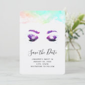 グラマラスなパープルアイズ&ブロウズウォーターカラー セーブザデート (スタンド正面)