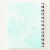 グラマラスなパープルアイズ&ブロウズウォーターカラー ノートブック (裏面)