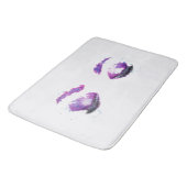 グラマラスなパープルアイズ&ブロウズウォーターカラー バスマット (アングル)