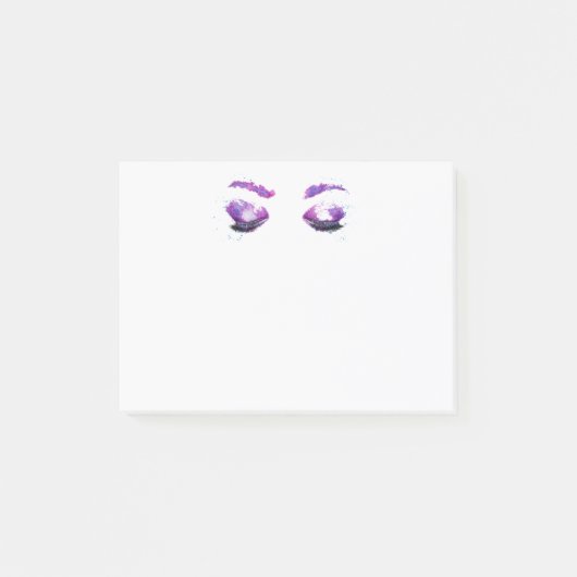 グラマラスなパープルアイズ&ブロウズウォーターカラー ポストイット (正面)