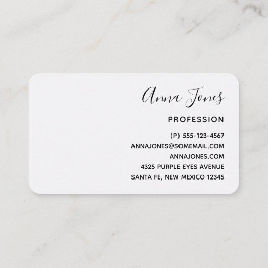 グラマラスなパープルアイズ&ブロウズウォーターカラー 名刺 (裏面)