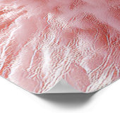 グラマラスなピンクのラマ – 冬のファッションアイコン ポスター (角)