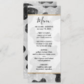 グラマラスなブラックスパークリーグリッターシークインズカウズプリント メニュー (正面/裏面)