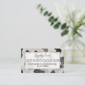 グラマラスなブラックスパークリーグリッターシークインズカウズプリント ロイヤリティカード (スタンド正面)