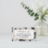 グラマラスなブラックスパークリーグリッターシークインズカウズプリント 割引カード (スタンド正面)