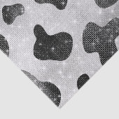 グラマラスなブラックスパークリーグリッターシークインズカウズプリント 薄葉紙 (詳細)