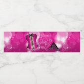 グラマラスなランジェリーバチェロレッテ |ホットピンク ペットボトルラベル (シングルラベル)