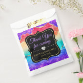 グラマラスなレインボーアルコールインクアゲートキンセアニラ フェイバーバッグ (封をした状態)