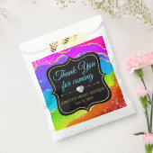 グラマラスなレインボーアルコールインクアゲートスウィート16 フェイバーバッグ (封をした状態)