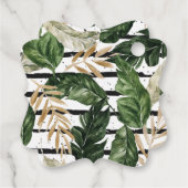 グラマラスな夏の緑結婚園ありがとう フェイバータグ (裏面)