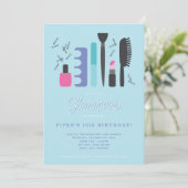 グラマラスな女の子の誕生日パーティー 招待状 (スタンド正面)